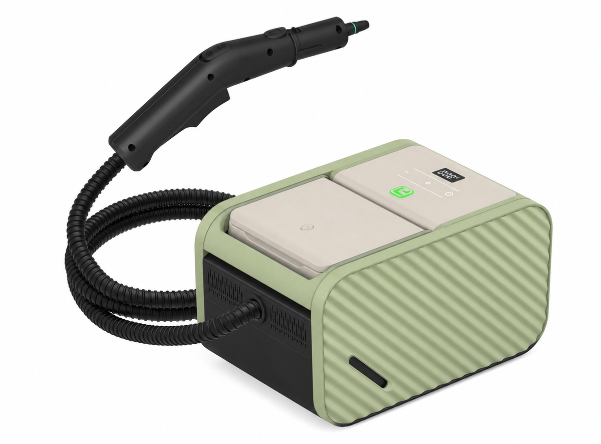 LEST C10 flagship steam cleaner in Avocado Green — product view 5