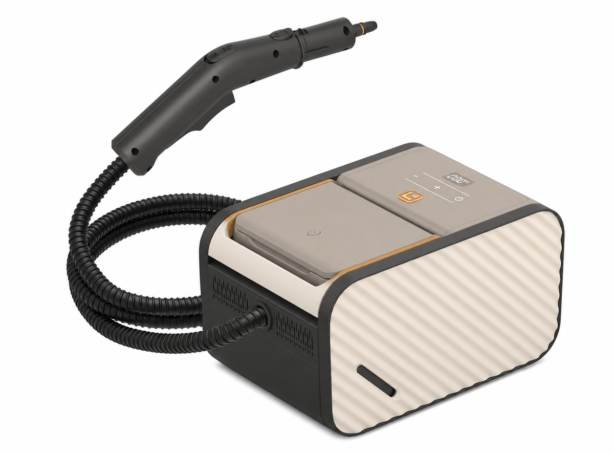 LEST C10 flagship steam cleaner in Champagne Beige — product view 4