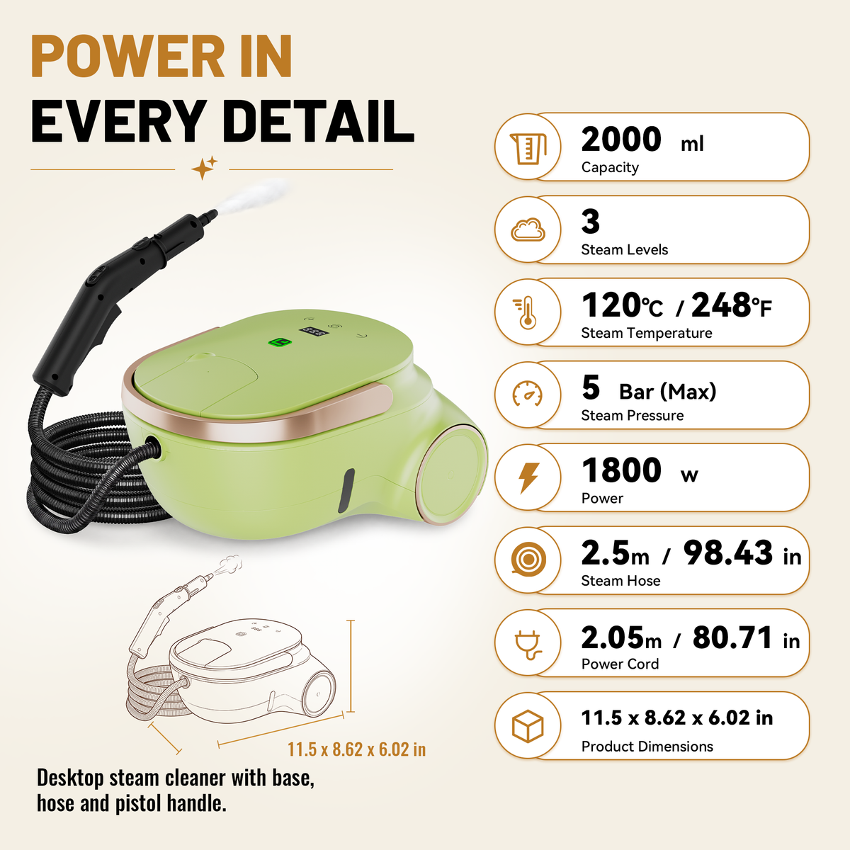 LEST C7 Avocado Green - product specifications and features — product view 20