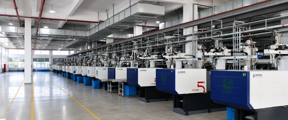LEST injection molding production floor