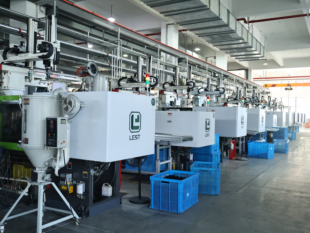LEST injection molding equipment in operation