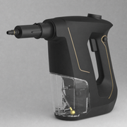 LEST H1A handheld steam cleaner in black and gold