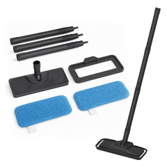 LEST Steam Mop Attachment Kit with extension tubes, floor head and two blue cleaning pads