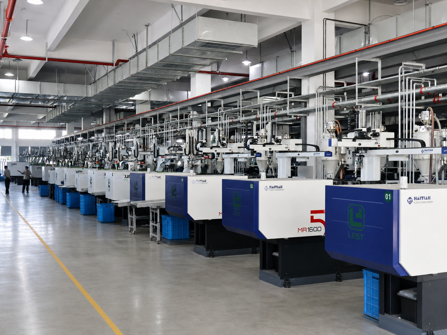 LEST injection molding production floor